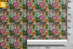 Carta da Parati Design e Stili Flora e Fauna animali Fiori Foglie Natura