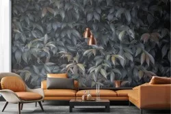 Tropical nature wallpaper leaves