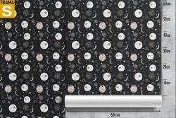 Carta da Parati Bambini Decorazioni e Pattern Spazio e Pianeti