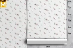 Stylized Nature Flowers Leaves Wallpaper