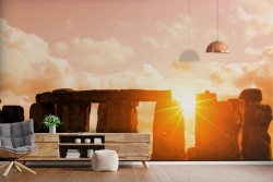 Wallpaper Dawn Sunset Mountain