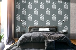 Wallpaper stylized leaves nature decoration.