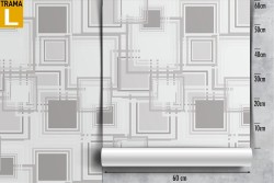 Wallpaper square pattern geometric decoration.