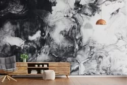 Black and white marble surface wallpaper