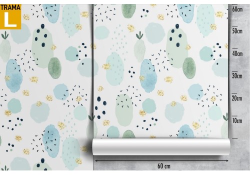 Abstract polka dot wallpaper for children. 2