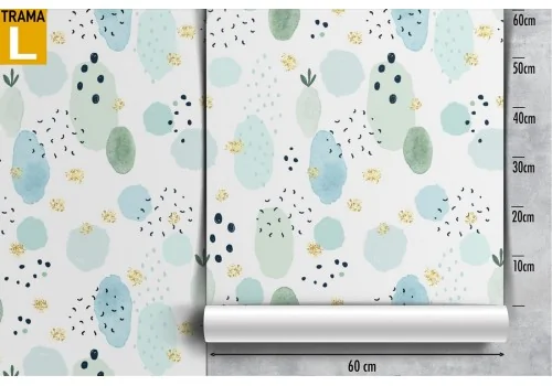 Abstract polka dot wallpaper for children. 2