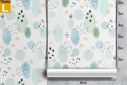 Abstract polka dot wallpaper for children.