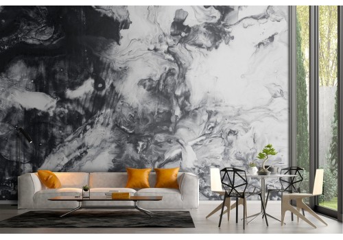 Black and white marble surface wallpaper 2