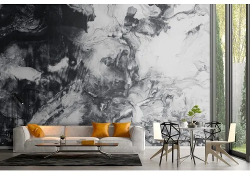 Black and white marble surface wallpaper 2