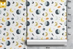 Carta da Parati Decorazioni e Pattern Spazio e Pianeti