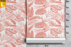 Tropical leaves stylized nature wallpaper.