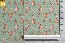 Carta da Parati Fiori Natura Vintage