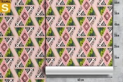 Wallpaper Design and Styles Flora and Fauna Leaves Geometric Modern Tropical