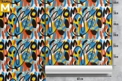 Carta da Parati Decorazioni e Pattern Scritte