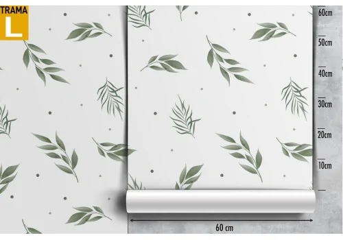 Carta da Parati foglie natura pattern minimal. 2