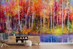 Wallpaper Paintings and Watercolors Forests and Trees Nature