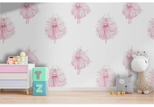 Carta da Parati ballerine decorazione bambini.