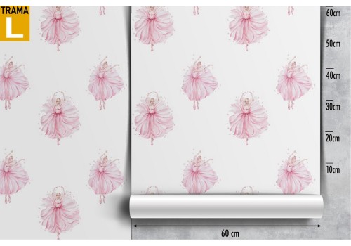 Wallpaper ballerina decoration for children. 2