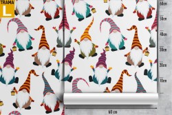 Gnome wallpaper fantasy decoration for children.