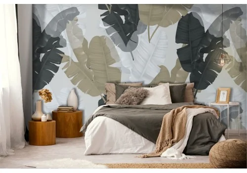 Wallpaper leaves pattern abstract nature.