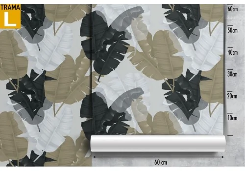 Carta da Parati foglie pattern natura astratta. 2