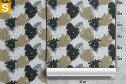 Carta da Parati Design e Stili Flora e Fauna Astratta Foglie Natura