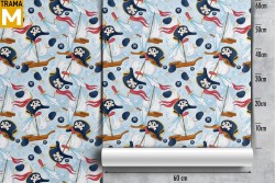Pirate Decorations and Pattern Wallpaper