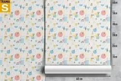 Children's Wallpaper Stripes and Polka Dots Decorations and Patterns