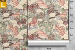 Cactus nature wallpaper with stylized decoration.