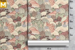 Stylized Tropical Nature Wallpaper