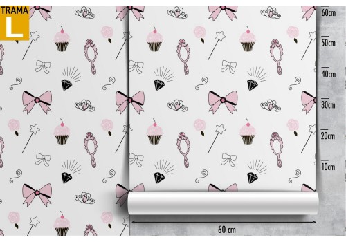 Princess pattern children's wallpaper accessories. 2
