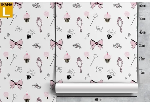 Princess pattern children's wallpaper accessories. 2