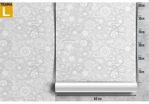 Carta da Parati ingranaggi decorazione bambini. 2