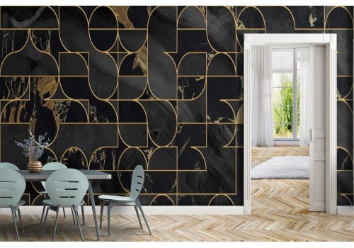 Art Deco marble surface wallpaper pattern. 2