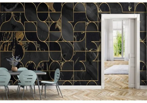 Art Deco marble surface wallpaper pattern. 2