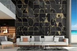 Wallpaper Design and Styles Surfaces and Textures Art Deco Geometric Marble
