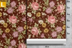 Carta da Parati rose e margherite fiori natura pattern.