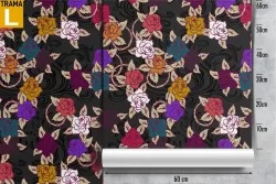 Carta da Parati fiori natura decorazione moderna.