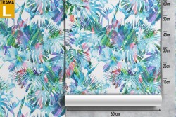 Tropical leaves nature abstract modern wallpaper.