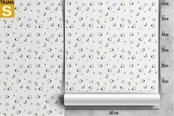 Carta da Parati Bambini Animali uccelli Decorazioni e Pattern Spazio e Pianeti