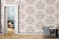English vintage damask wallpaper.