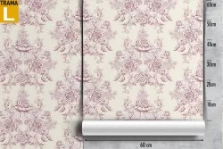English vintage damask wallpaper.