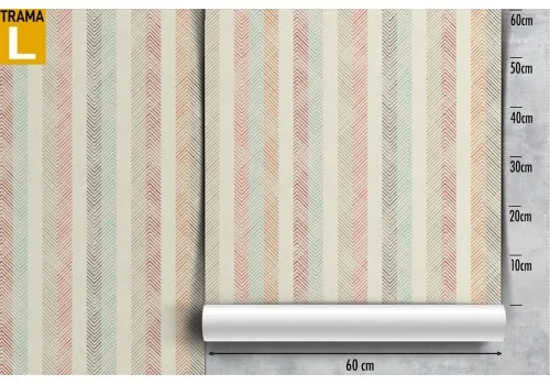 Wallpaper with stripes and geometric patterns from the '70s. 2
