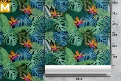 Carta da Parati Foglie Tropicale