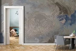 Luxury Vintage Plaster Cement Wallpaper