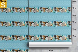 Children's Wallpaper Decorations and Pirate Patterns