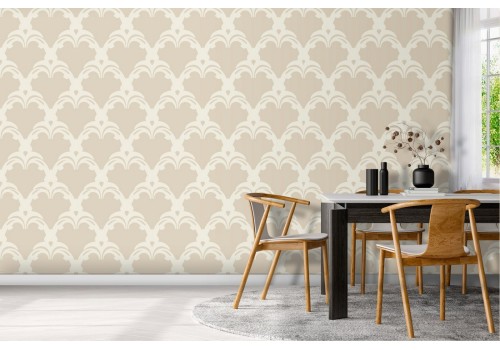 Damask pattern vintage wallpaper.