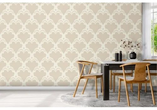 Damask pattern vintage wallpaper.