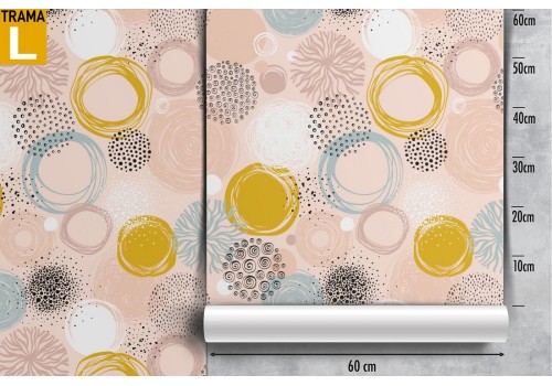 Polka dot abstract wallpaper decoration. 2