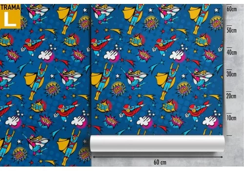 Carta da Parati super eroi decorazione bambini. 2